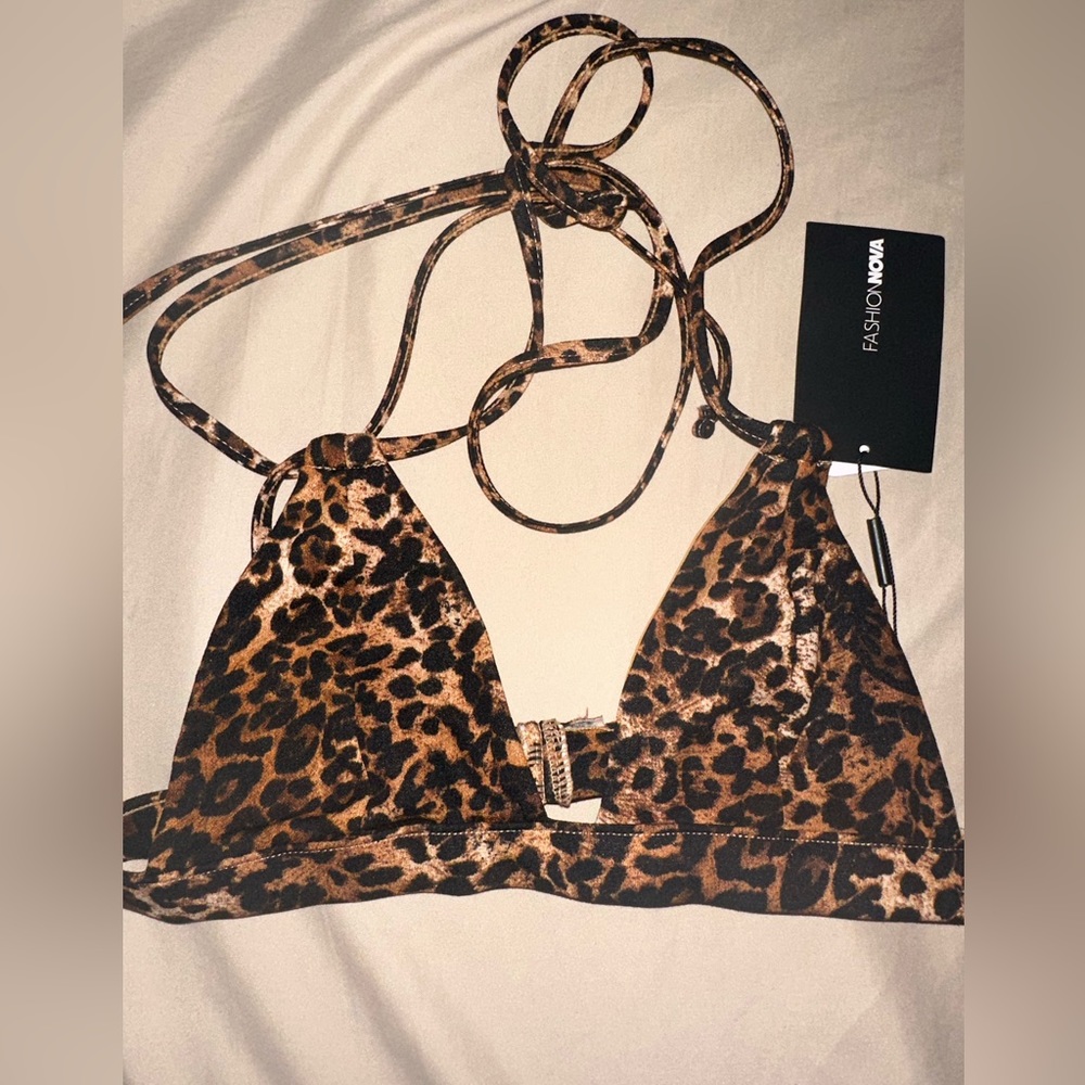 Leopard print bikini